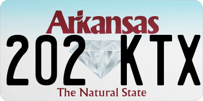 AR license plate 202KTX