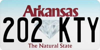 AR license plate 202KTY