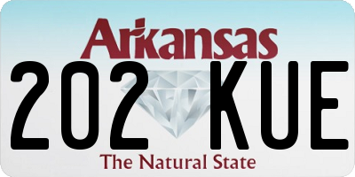 AR license plate 202KUE