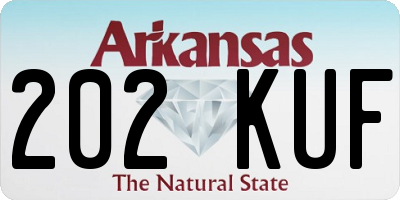 AR license plate 202KUF