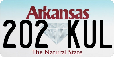 AR license plate 202KUL