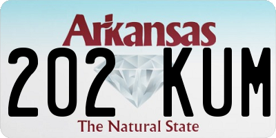 AR license plate 202KUM