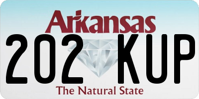 AR license plate 202KUP