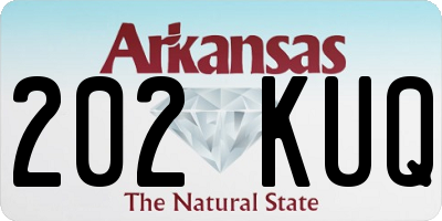 AR license plate 202KUQ
