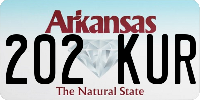 AR license plate 202KUR