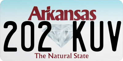 AR license plate 202KUV