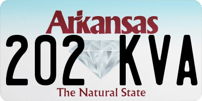 AR license plate 202KVA
