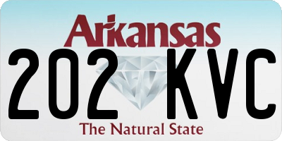 AR license plate 202KVC