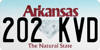 AR license plate 202KVD