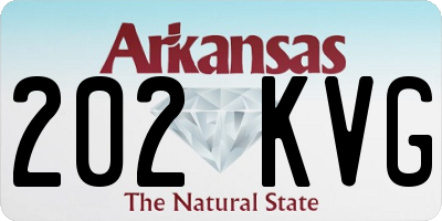 AR license plate 202KVG
