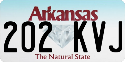 AR license plate 202KVJ