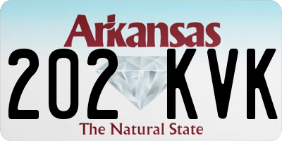AR license plate 202KVK