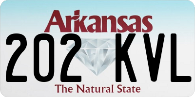 AR license plate 202KVL