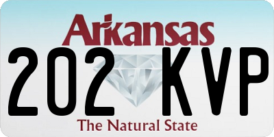 AR license plate 202KVP