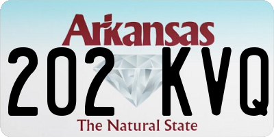 AR license plate 202KVQ