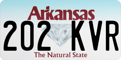 AR license plate 202KVR