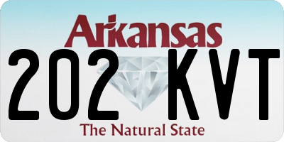 AR license plate 202KVT