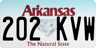 AR license plate 202KVW