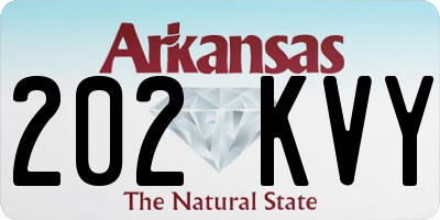 AR license plate 202KVY