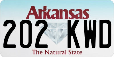 AR license plate 202KWD