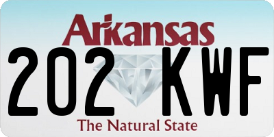 AR license plate 202KWF
