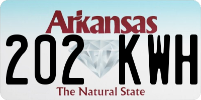 AR license plate 202KWH