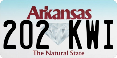 AR license plate 202KWI