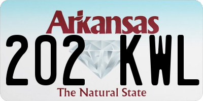 AR license plate 202KWL