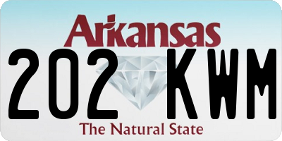 AR license plate 202KWM