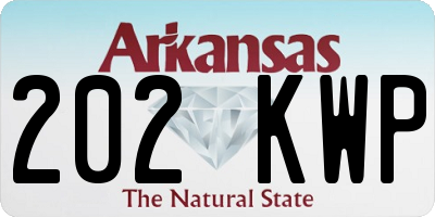 AR license plate 202KWP