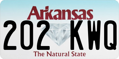AR license plate 202KWQ