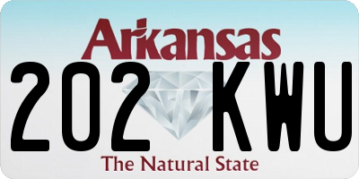 AR license plate 202KWU