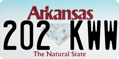 AR license plate 202KWW