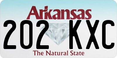AR license plate 202KXC