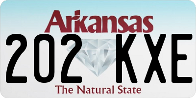AR license plate 202KXE