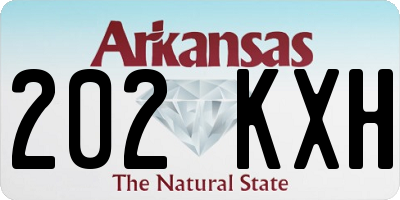 AR license plate 202KXH