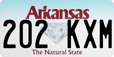 AR license plate 202KXM