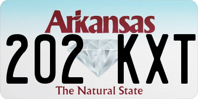 AR license plate 202KXT