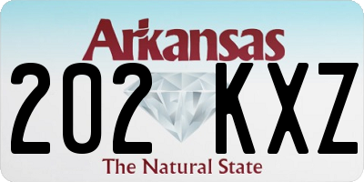 AR license plate 202KXZ