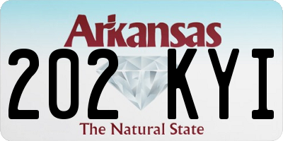 AR license plate 202KYI