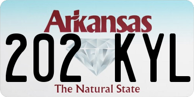 AR license plate 202KYL