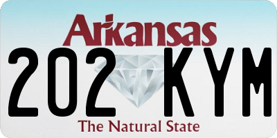 AR license plate 202KYM