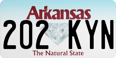 AR license plate 202KYN