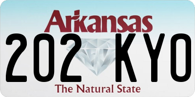 AR license plate 202KYO