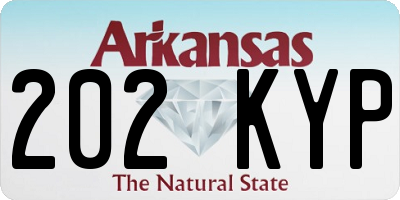 AR license plate 202KYP