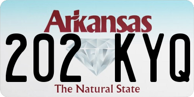 AR license plate 202KYQ