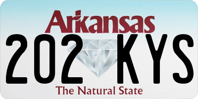AR license plate 202KYS