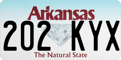 AR license plate 202KYX