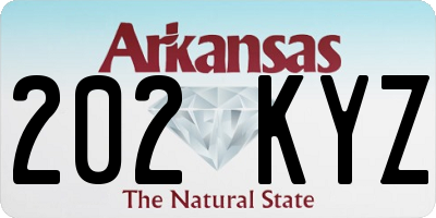 AR license plate 202KYZ