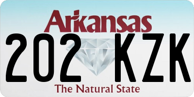 AR license plate 202KZK